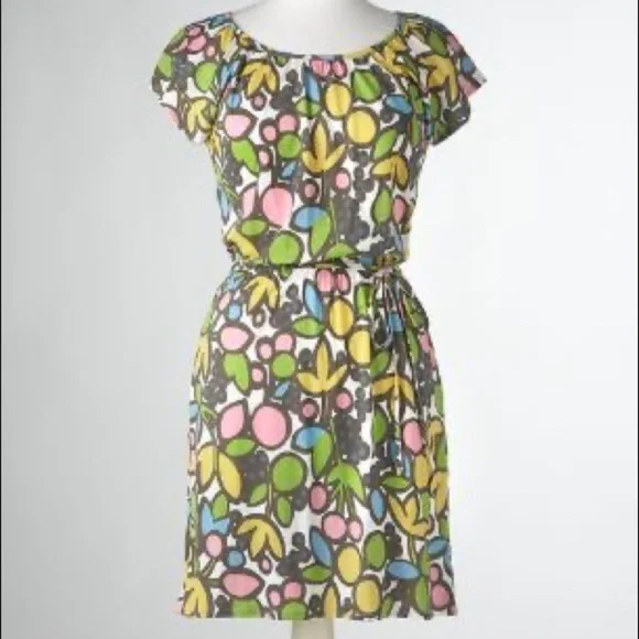 Boden Tencel/Cotton Jersey Blouson Casual Dress 4 - Picture 1 of 7